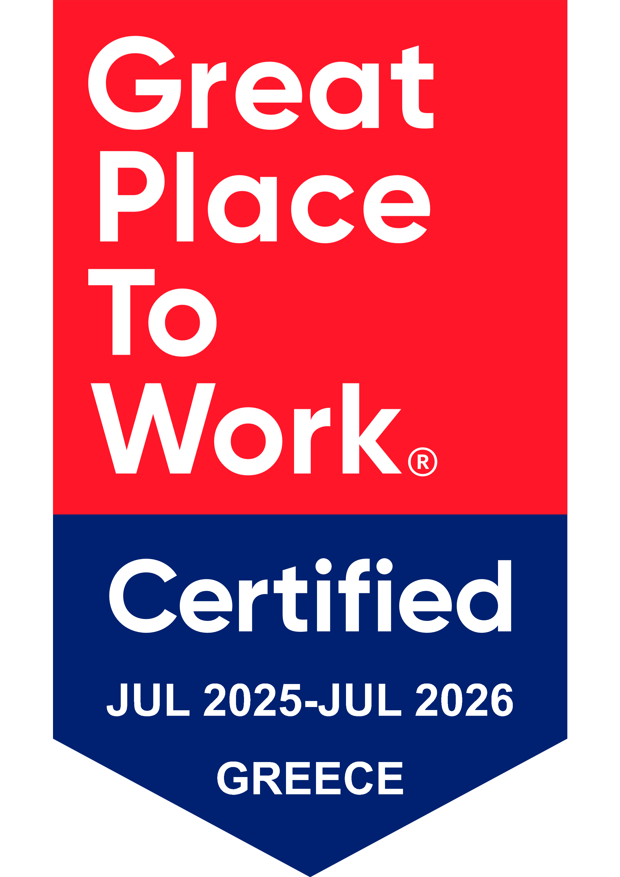 Great Places to Work certified badge